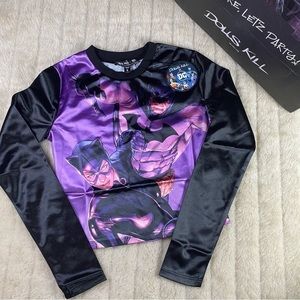 Dolls Kill x DC COMICS Partners in Crime Graphic TOP NWT